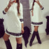 Boho Style White  Lace New Dress