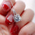Zircon Pendant Necklace Women Silver Metal Chain Necklace Jewelry