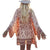 Fashion Chiffon Printed Blouse Boho Loose Shawl Tops Cover up Blouse