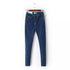 Vintage High Waist Blue Denim Elastic Jeans