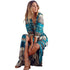 Floral Print Retro Boho Dress