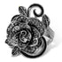 Black Rose Big Vintage Ring