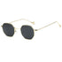 Hexagon Sunglasses Luxury Metal Eyewear