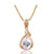 Oval Shaped Water Drop Necklace