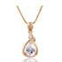 Oval Shaped Water Drop Necklace