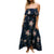 Vintage Floral Sleeveless Maxi Dress