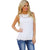 Women Summer Blouse Cotton Lace Blouse Sleeveless Casual Tank