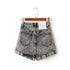 Women Euro Style High Waist Denim Shorts
