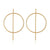 Gold Color Round Hoop Earrings