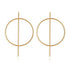 Gold Color Round Hoop Earrings