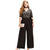 Plus Size Black Lace Top Jumpsuit