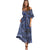 Vintage Tie-waist Ruffled Maxi Dress