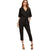 Solid Self Tie Jumpsuit