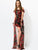 Red Floral Sleeveless Women's Maxi Dress