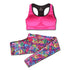 Sports Bra & Printed Leggings Yoga Set