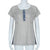 Loose Short Sleeve 3 Button Blouse