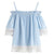 Solid Off Shoulder Summer Blouse