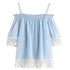Solid Off Shoulder Summer Blouse