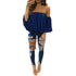 Solid Color Off Shoulder Casual Blouse