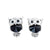 Crystal Owl Studded Earrings