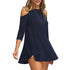 Solid Off Shoulder Casual Blouse
