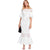 White Lace Off  Shoulder Maxi Dress