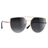 Retro Flat Top Metal Frame Sun Glasses