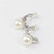 Clip  On With Pearls Clamps Earrings