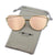 Cat Eye Sunglasses Reflective Vintage Metal Glasses