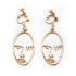 Metal Face Earrings