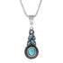 Bohemian Blue Crystal Necklaces