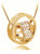 Round Heart Pendant Necklace