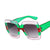 Dual Color Square Frame Sun Glasses