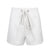 Beach White Zipper High Waist Shorts