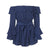 Off Shoulder Ruffle Dot sexy jumpsuit Romper