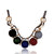 Vintage  Colorful Round Wood Necklace