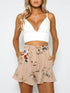 New Summer Style Hot Loose Belt Casual Thin Mid Casual Short
