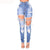 Light Blue Destroyed Skinny Jeans