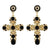Crystal Cross Earrings