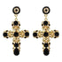 Crystal Cross Earrings