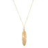 Unisex Feather Pendant Necklace
