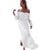 White Strapless Beach Dress