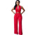 Plus Size Sleeveless Belted Maxi Jumpsuit