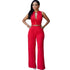 Plus Size Sleeveless Belted Maxi Jumpsuit