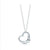 Silver Plated Peach Heart Pendant